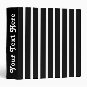 Black Safari Stripe Binder