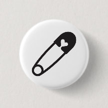 Black Safety Pin