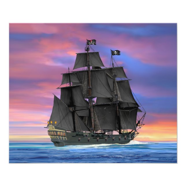 Black Sails of the Seven Seas Photo Print (Front)