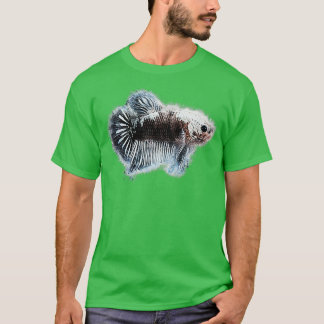Black Samurai fighting fish T-Shirt