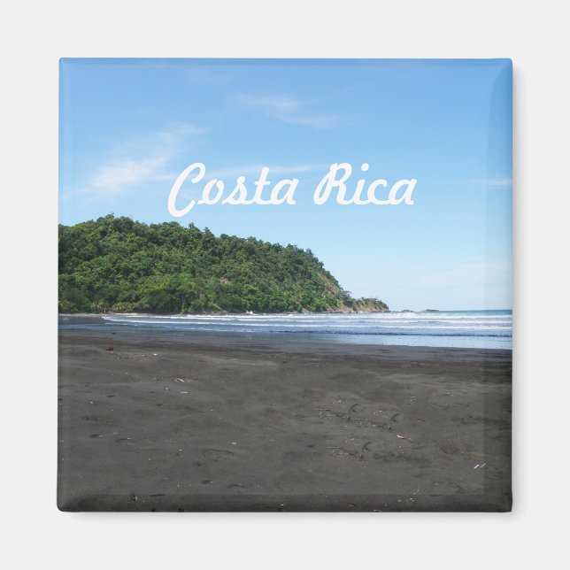 Black Sand Beach Magnet (Front)