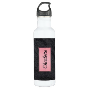 Black Sandy Glitter 710 Ml Water Bottle