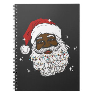 Black Santa Christmas Black History Xmas  Notebook