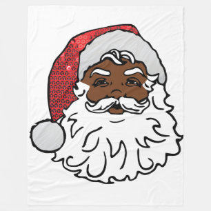 black santa claus blanket