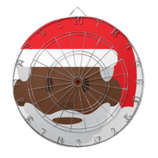 black santa claus emoji dartboard