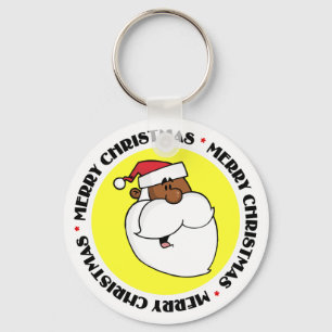 Black Santa Claus Keychain