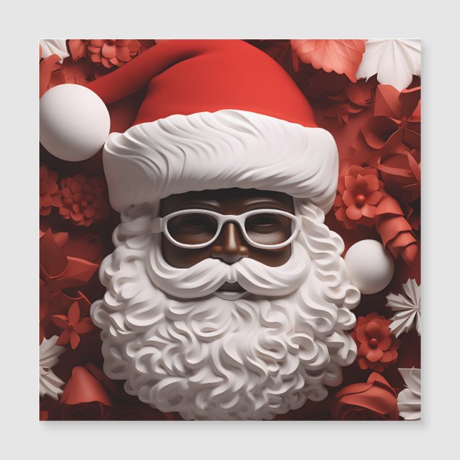 Black Santa Claus King Christmas Melanin Xmas  (Front)
