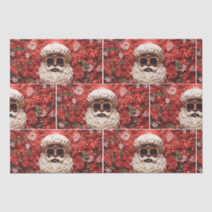 Black Santa Claus Melanin Christmas 3D St. Nick Tissue Paper