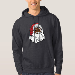 black santa claus mens sweat - shirt à capuche swe