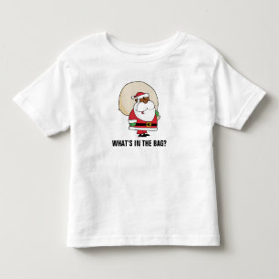Black Santa Claus with Toy Sack Toddler T-shirt
