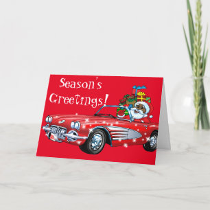 Black Santa Holiday Card