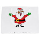 Black Santa Hugs Gift Bag