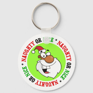 Black Santa is Making His Naughty List Keychain