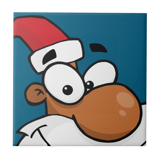 Black Santa is Making His Naughty List Tile (Front)