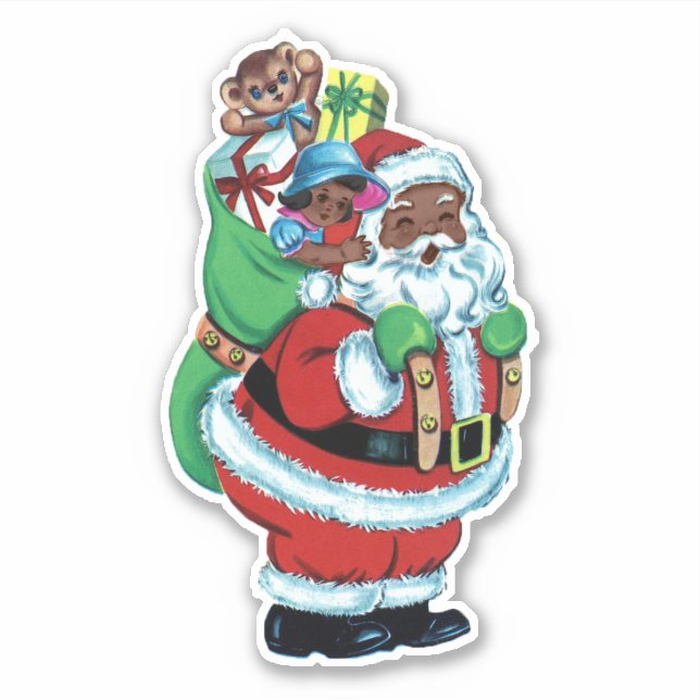 Black Santa with Toys (Front)