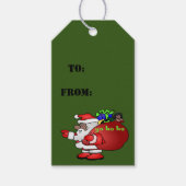 Black Santa Yo Ho Ho Ho BSYHH gift tags (Front)