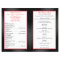Black Satin Pleasts with Hearts Wedding Program