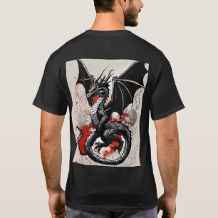black scaled dragon  T-Shirt