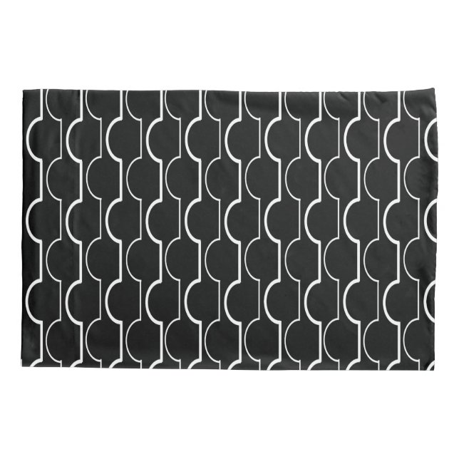 Black Scallops Pillowcase (Back)