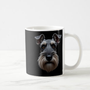 Black Schnauzer Dog Schnauzer Face Coffee Mug