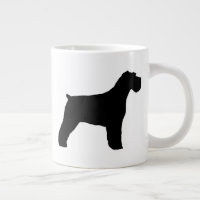 Black Schnauzer with Floppy Ears Dog Silhouettes