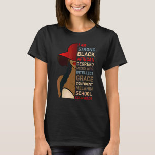 Black School Counsellor African American Melanin J T-Shirt