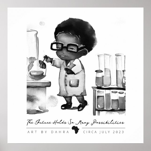 Black Scientist Poster (Front)