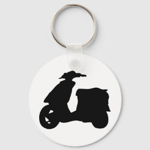black scooter icon keychain