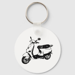 Black Scooter Keychain