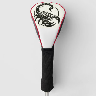 Black Scorpion Bold Luxury Sting Design leather Golf Head Cover