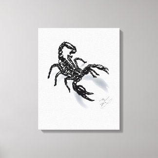 Black Scorpion! Canvas Print