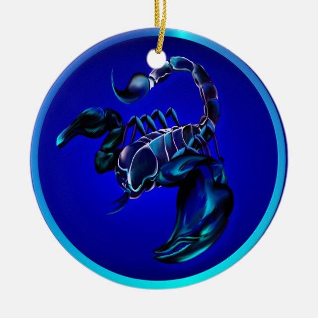 Black Scorpion Ornament (Front)