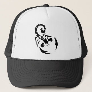 black scorpion trucker hat