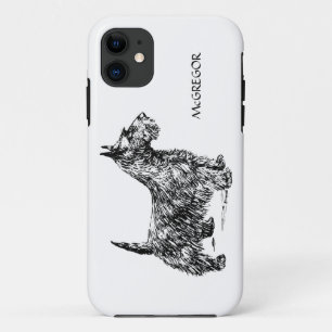 Black Scottie Scottish Terrier Dog Breed Custom iPhone 11 Case
