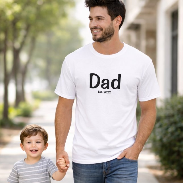 Black Script Established Dad T-Shirt (Creator Uploaded)