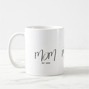 Black Script Established Mom Coffee Mug