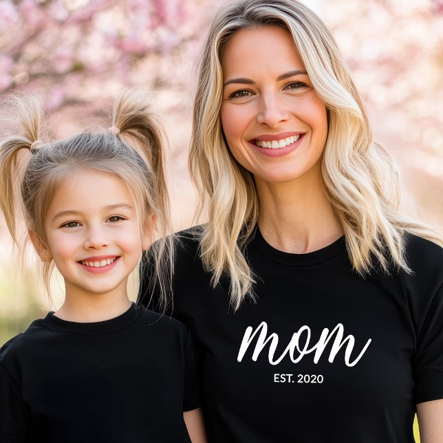Black Script Established Mom T-Shirt (Creator Uploaded)
