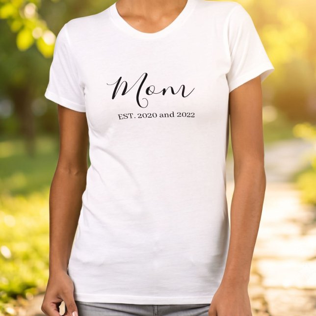 Black Script Established Mom T-Shirt (Creator Uploaded)