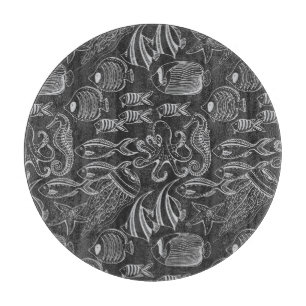 Black Sea Pattern Cutting Board