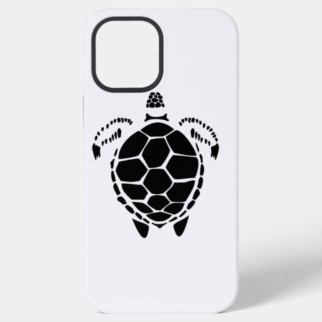 Black Sea Tortoise Shell iPhone Case (Back)
