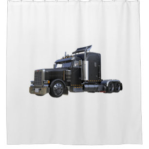 Black Semi Truck Trailer