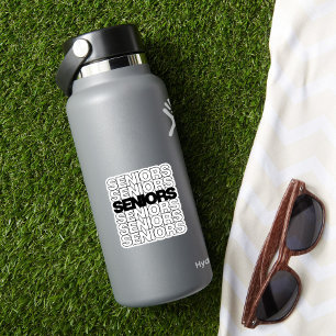 Black Seniors Seniors Seniors Custom-Cut Stickers