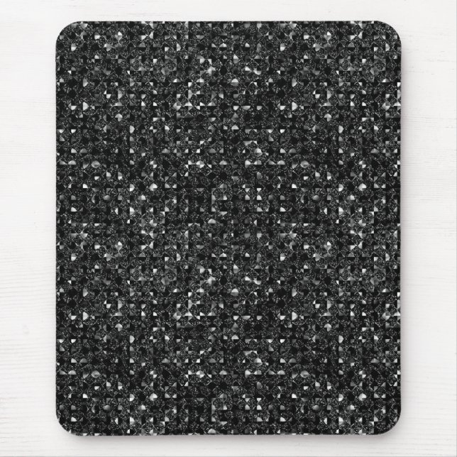 black sequin effect mousepad (Front)