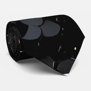 Black Sequin Sparkly Neck Tie 