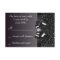 Black Sequins, Bow & Diamond RSVP Wedding