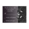Black Sequins, Bow & Diamond RSVP Wedding