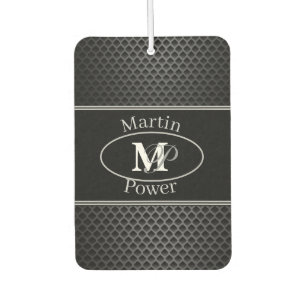 black Set of Car Mats Air Freshener