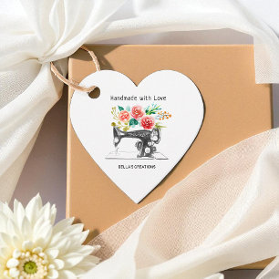 Black Sewing Machine Tailor Boutique  Favour Tags