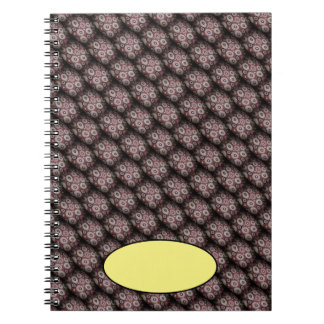 Black shaded circles notebook