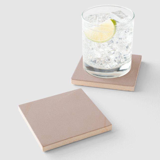 Black Shadows  (solid colour)  Stone Coaster (Side)